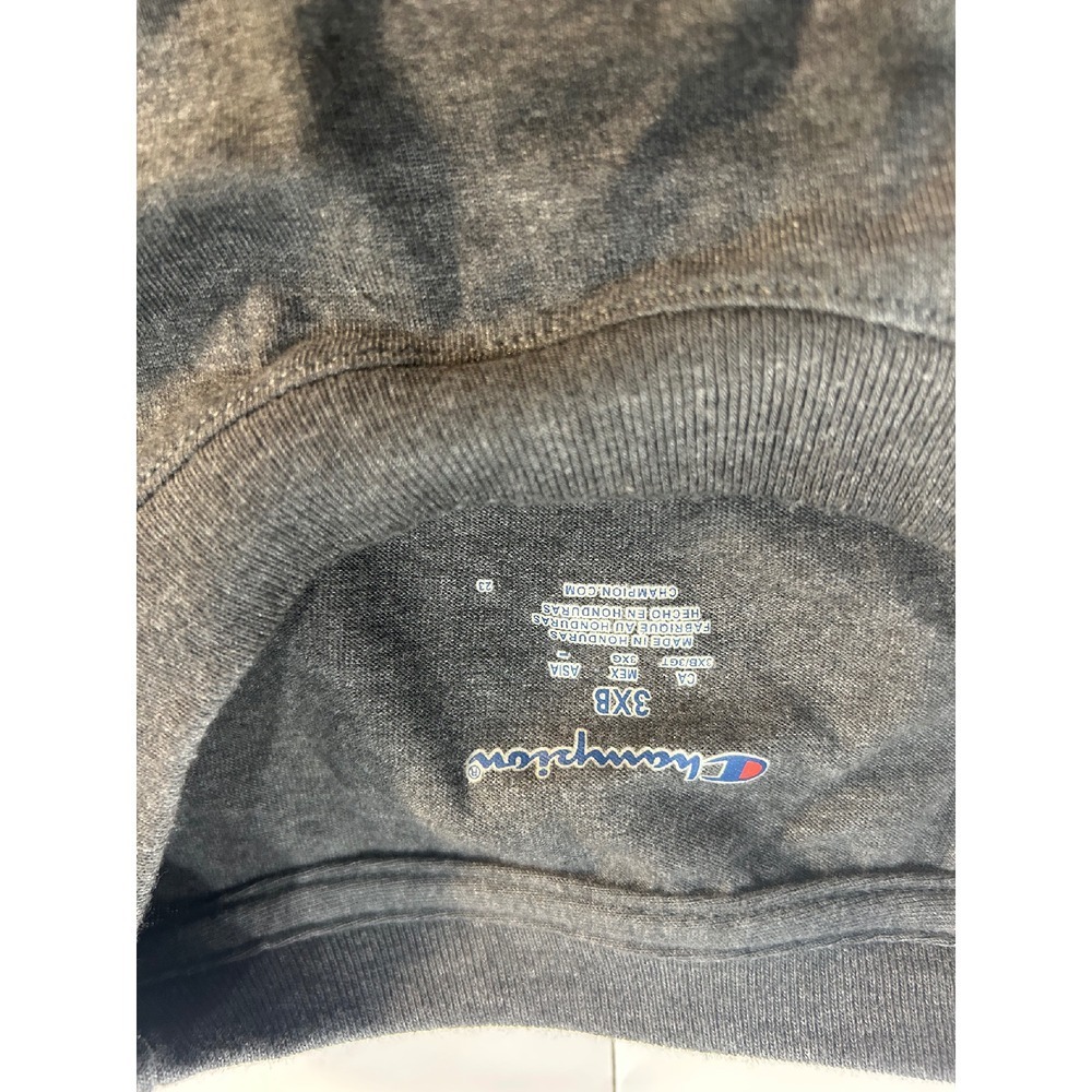 Champion T-Shirt Heather Gray Crew Neck Short Sleeve Tee Shirt 3XB - Picture 2 of 5
